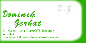 dominik gerhat business card